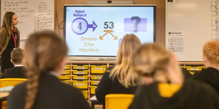 winning with number in classroom image